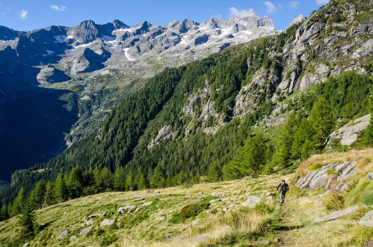 Die Granitgipfel des Val Masino